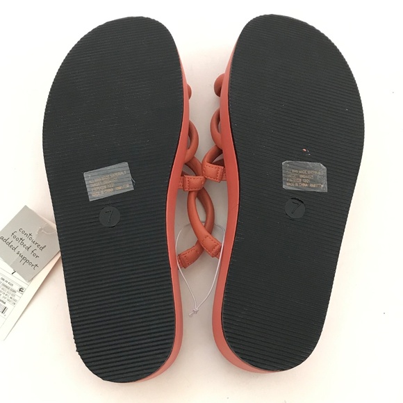 A NEW DAY Platform Heel Sandals Dory Strappy Sandals Orange Women’s Size 7 - Picture 13 of 16